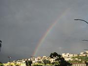 Napoli - Arcobaleno da via Caracciolo su Posillipo 